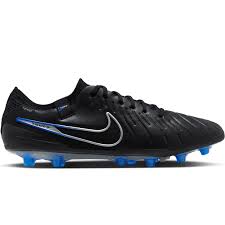 Nike Legend 10 Elite AG Artificial-Grass Soccer Cleat - Black/ Chrome-Hyper Royal