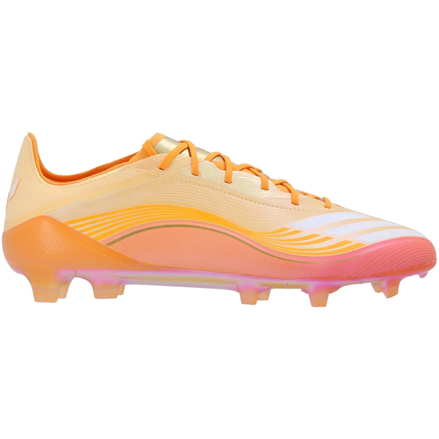 adidas F50 Elite Messi FG Firm Ground Soccer Cleats- Ice Tangerine / Gold Metallic / Pure Tangerine