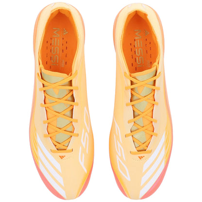 adidas F50 Elite Messi FG Firm Ground Soccer Cleats- Ice Tangerine / Gold Metallic / Pure Tangerine
