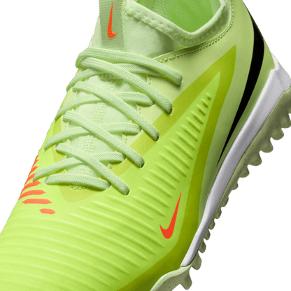 Nike Junior Phantom 6 Low Academy TF Turf Soccer Cleats - Hyper Crimson/ Black- Life lime
