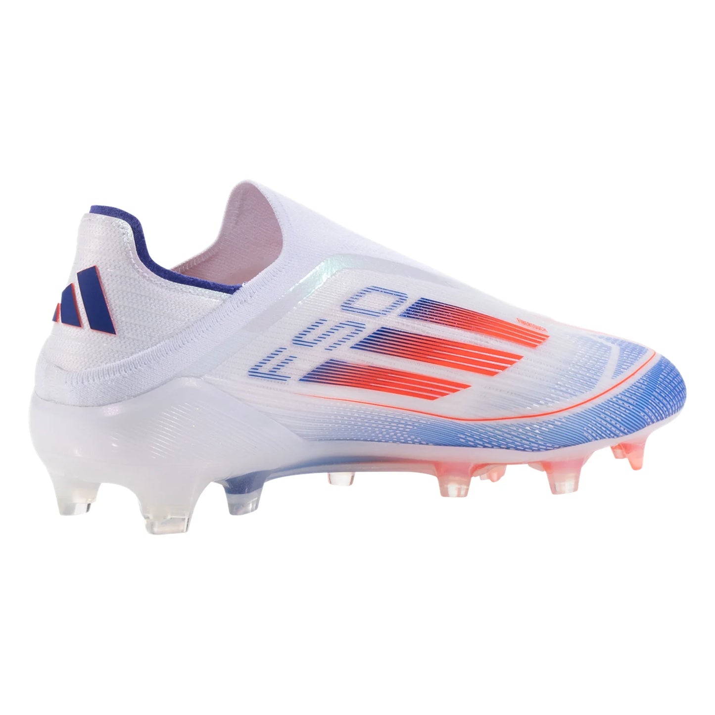 adidas F50 Elite Laceless FG Firm Ground Soccer Cleat White/Solar Red/Lucid Blue