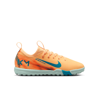 Nike Kids Zoom Mercurial Vapor 16 Academy KM TF Soccer Shoes - Melon Tint/ Turq
