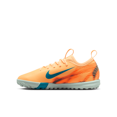Nike Kids Zoom Mercurial Vapor 16 Academy KM TF Soccer Shoes - Melon Tint/ Turq