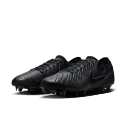 Nike Tiempo Legend 10 Elite FG Firm Ground Soccer Cleats - Black/ Black Deep Jungle