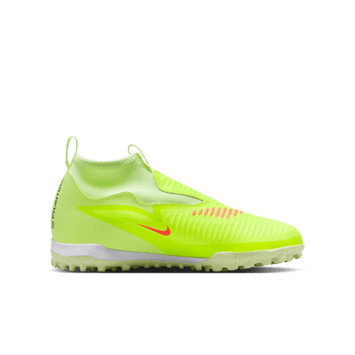 Nike Junior Phantom 6 High Academy TF Turf Soccer Cleats - Hyper Crimson