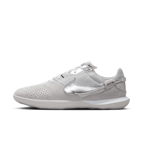 Jr Nike StreetGato Indoor Soccer Shoe- Grey/Silver