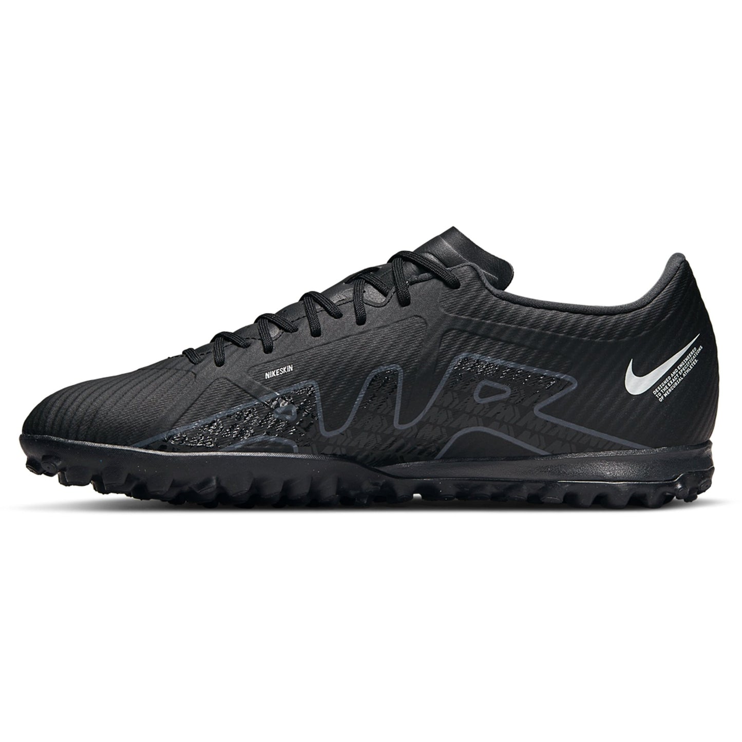 Nike Zoom Vapor 15 Academy TF Turf Soccer Shoes - Black/Grey/SummitWhite/Volt