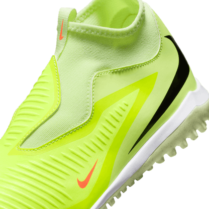 Nike Junior Phantom 6 High Academy TF Turf Soccer Cleats - Hyper Crimson