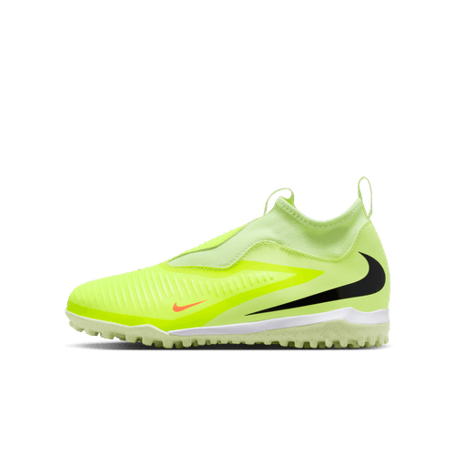 Nike Junior Phantom 6 High Academy TF Turf Soccer Cleats - Hyper Crimson