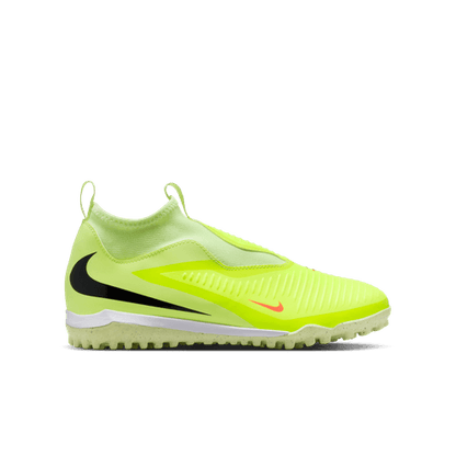 Nike Junior Phantom 6 High Academy TF Turf Soccer Cleats - Hyper Crimson