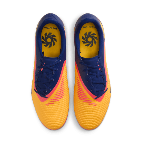 Nike Phantom 6 Low Academy FG "Erling Haaland" Firm Ground Soccer Cleats- Laser Orange/Lemon Venom/Blue Void