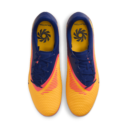 Nike Phantom 6 Low Academy FG "Erling Haaland" Firm Ground Soccer Cleats- Laser Orange/Lemon Venom/Blue Void