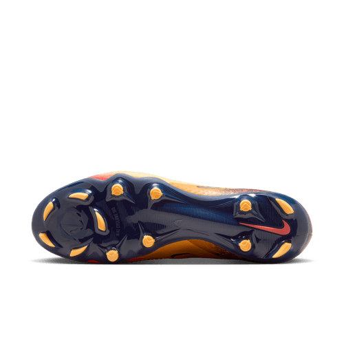 Nike Phantom 6 Low Academy FG "Erling Haaland" Firm Ground Soccer Cleats- Laser Orange/Lemon Venom/Blue Void