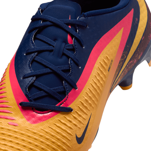 Nike Phantom 6 Low Academy FG "Erling Haaland" Firm Ground Soccer Cleats- Laser Orange/Lemon Venom/Blue Void