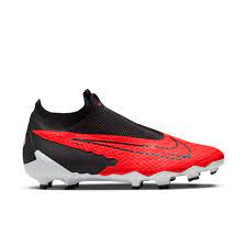 Nike Phantom GX Academy DF MG Multi Ground Soccer Cleats- Bright Crimson/ Black-White