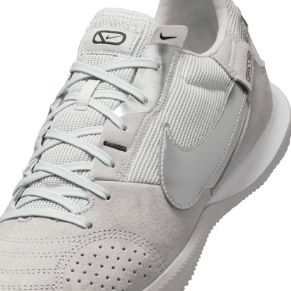 Jr Nike StreetGato Indoor Soccer Shoe- Grey/Silver