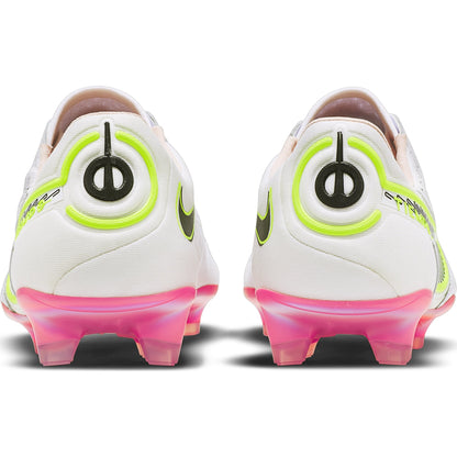 Nike Tiempo Legend 9 Elite FG Firm Ground Soccer Cleat -  White/Black/Bright Crimson/Pink Blast