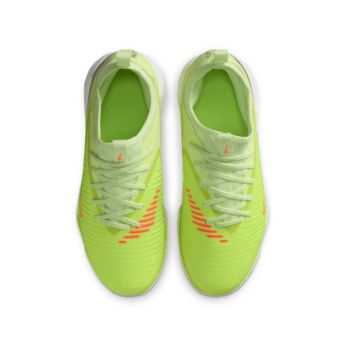 Nike Junior Phantom 6 Low Academy TF Turf Soccer Cleats - Hyper Crimson/ Black- Life lime