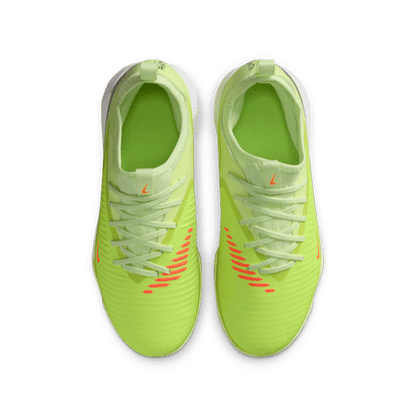 Nike Junior Phantom 6 Low Academy TF Turf Soccer Cleats - Hyper Crimson/ Black- Life lime