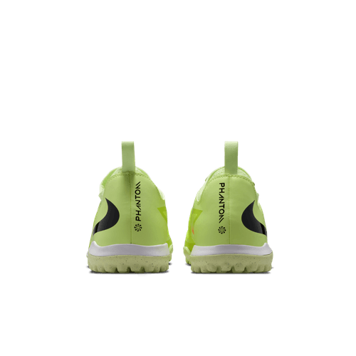 Nike Junior Phantom 6 Low Academy TF Turf Soccer Cleats - Hyper Crimson/ Black- Life lime