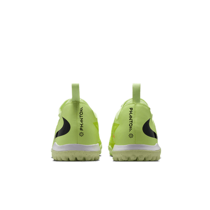 Nike Junior Phantom 6 Low Academy TF Turf Soccer Cleats - Hyper Crimson/ Black- Life lime