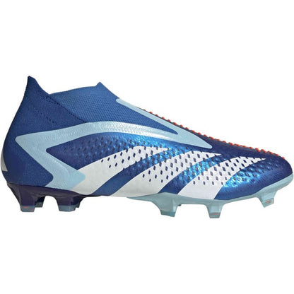 adidas Predator Accuracy+ FG Firm Ground Soccer Cleat - Royal/ White/Blue