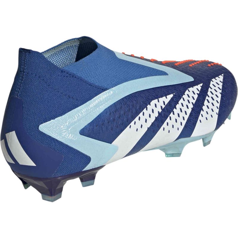 adidas Predator Accuracy+ FG Firm Ground Soccer Cleat - Royal/ White/Blue