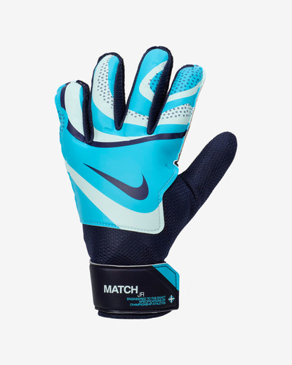 Nike Match JR Soccer Goalkeeper Gloves - Blue Fury/ Glacier