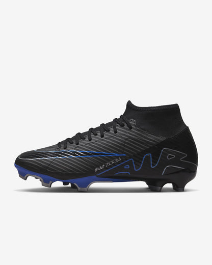 Nike Air Zoom Superfly 9 Academy FG/MG Soccer Cleat - Black/Hyper Royal/Chrome