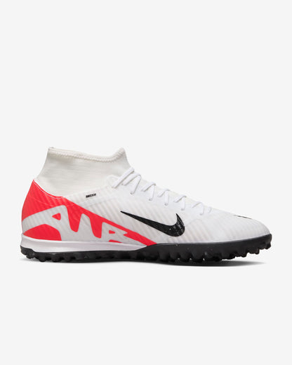 Nike Air Zoom Mercurial Superfly 9 Academy TF Turf Soccer Shoe - Bright Crimson/ White-Black