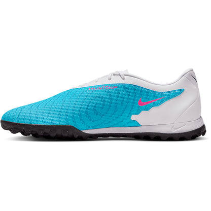 Nike Phantom GX Academy TF  Artificial Turf Soccer Shoe - Baltic Blue/Pink Blast-White