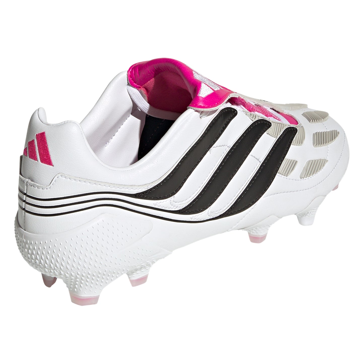 adidas Predator Precision.1 FG Firm Ground Soccer Cleats - White/Core Black/Team Shock Pink