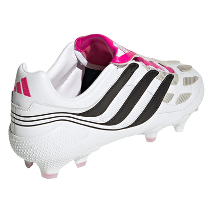 adidas Predator Precision.1 FG Firm Ground Soccer Cleats - White/Core Black/Team Shock Pink