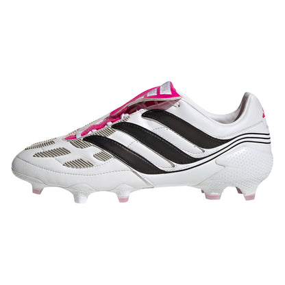 adidas Predator Precision.1 FG Firm Ground Soccer Cleats - White/Core Black/Team Shock Pink