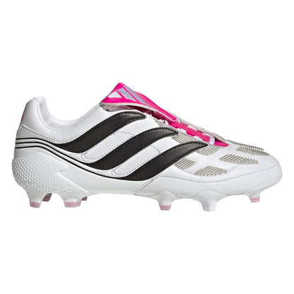 adidas Predator Precision.1 FG Firm Ground Soccer Cleats - White/Core Black/Team Shock Pink