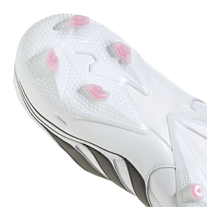 adidas Predator Precision.1 FG Firm Ground Soccer Cleats - White/Core Black/Team Shock Pink