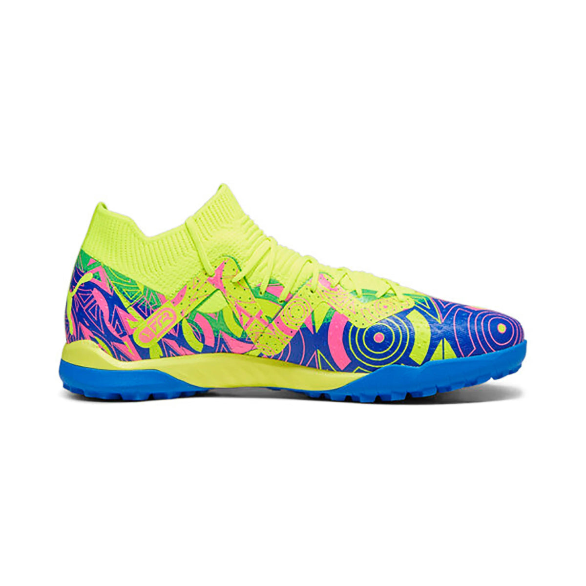 Puma Future Match TT Turf- Ultra Blue-Yellow Alert-Luminous Pink