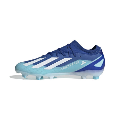 adidas X CrazyFast.3 FG Firm Ground Soccer Cleat - Bright Royal/White/Solar Red