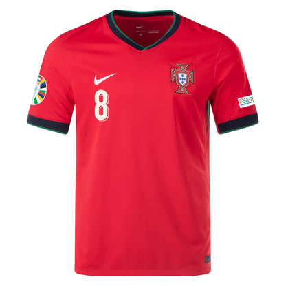 Men's Nike Dri-FIT Soccer Portugal 2024 Replica B.Fernandes Home Jersey