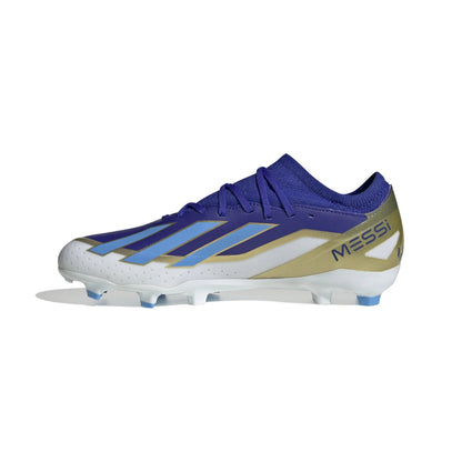 adidas X CrazyFast League Messi FG Firm Ground Soccer Cleat - Lucid Blue/Blue Burst/White