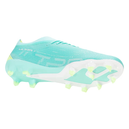 Puma Ultra Match FG/AG Firm Ground Soccer Cleat - Peppermint/White/Yellow