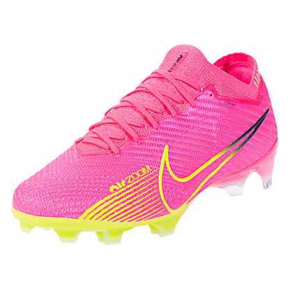 Nike Air Zoom Mercurial Vapor 15 Elite FG Soccer Cleat - Pink/Yellow/Dark Grey