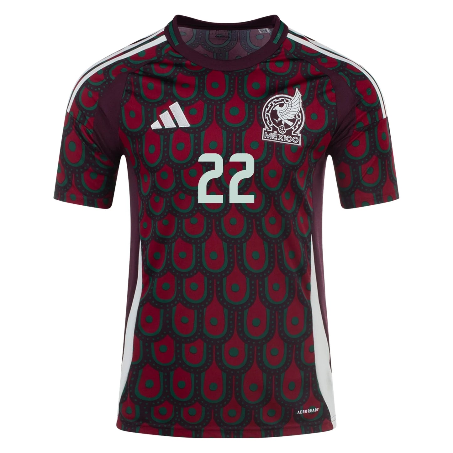 Men's Authentic adidas H. Lozano Mexico Home Jersey 2024