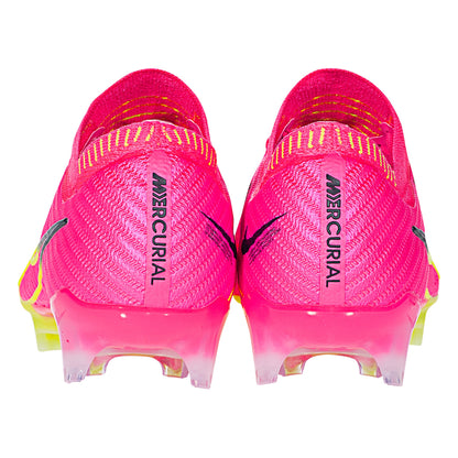 Nike Air Zoom Mercurial Vapor 15 Elite FG Soccer Cleat - Pink/Yellow/Dark Grey