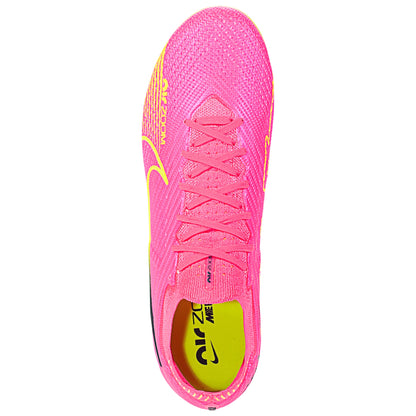 Nike Air Zoom Mercurial Vapor 15 Elite FG Soccer Cleat - Pink/Yellow/Dark Grey