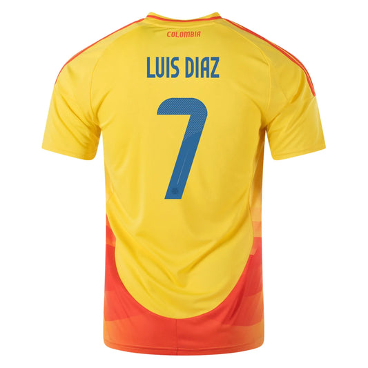 Kid's Replica Adidas L.Diaz Colombia Home Jersey 2024