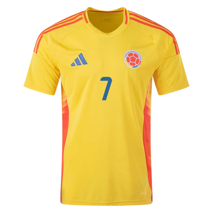 Kid's Replica Adidas L.Diaz Colombia Home Jersey 2024