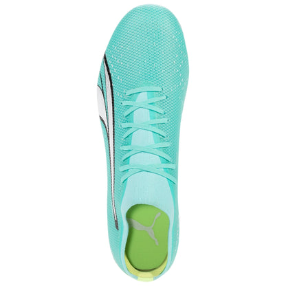 Puma Ultra Match FG/AG Firm Ground Soccer Cleat - Peppermint/White/Yellow