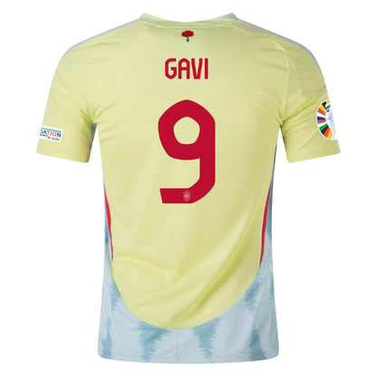 Kid's Replica Adidas Gavi Spain Away Jersey 2024