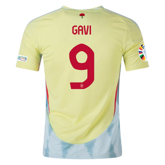 Kid's Replica Adidas Gavi Spain Away Jersey 2024